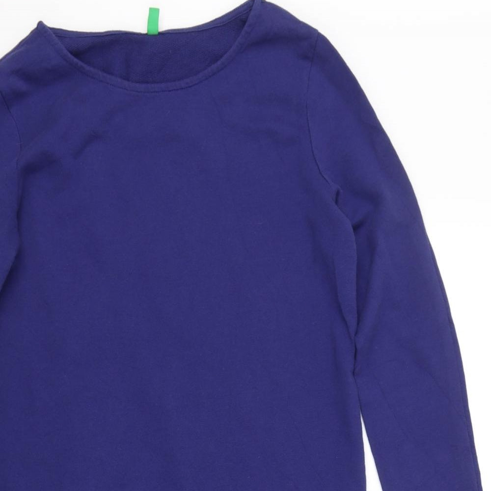 United Colours of Benetton Womens Purple   Pullover Jumper Size XS