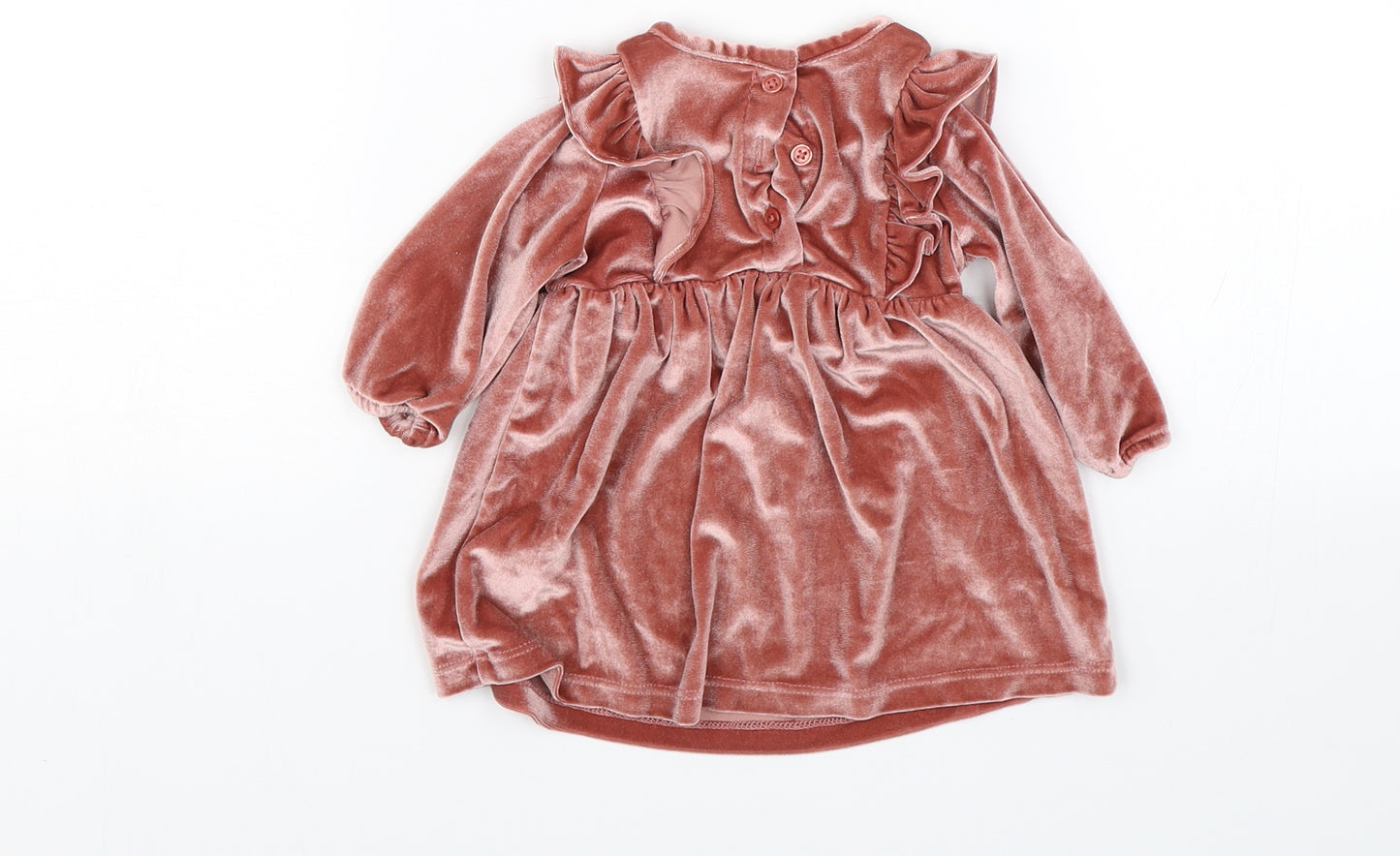 TU Baby Pink  Velour Fit & Flare  Size 0-3 Months