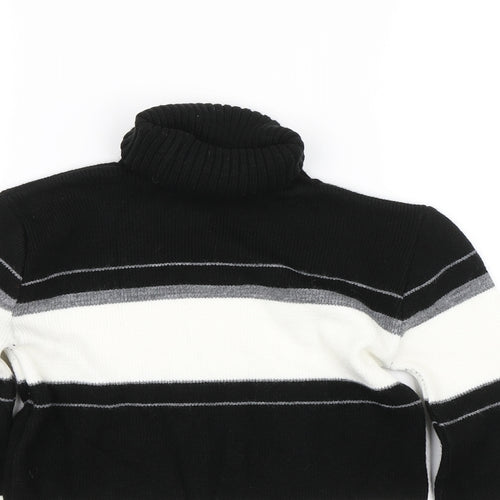 Preworn Womens Grey Striped  Pullover Jumper Size XS