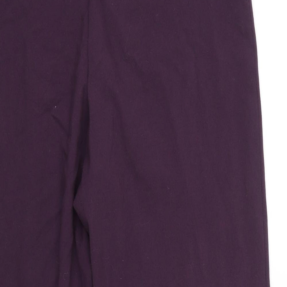 Autonomy Womens Purple   Cropped Trousers Size 12 L23 in