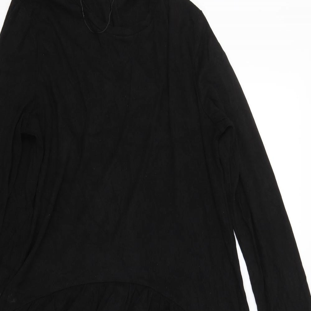 Primark Womens Black Striped  T-Shirt Dress  Size 14