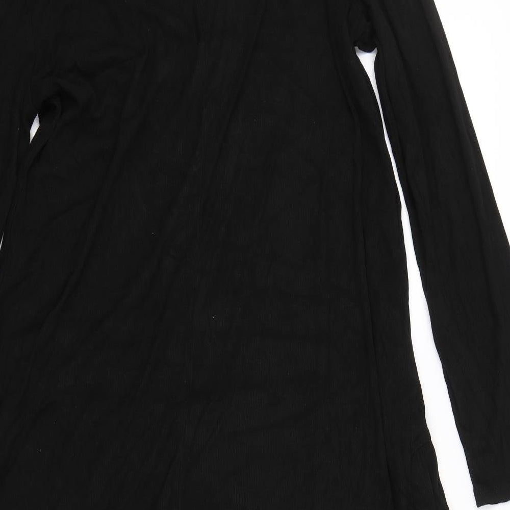 Primark Womens Black Striped  T-Shirt Dress  Size 14