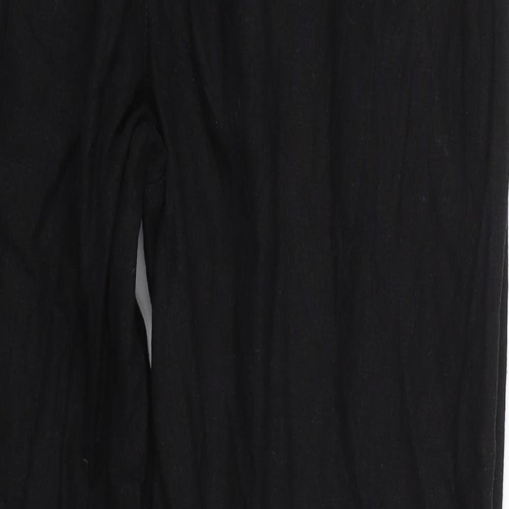 NEXT Womens Black   Capri Trousers Size 14 L25 in