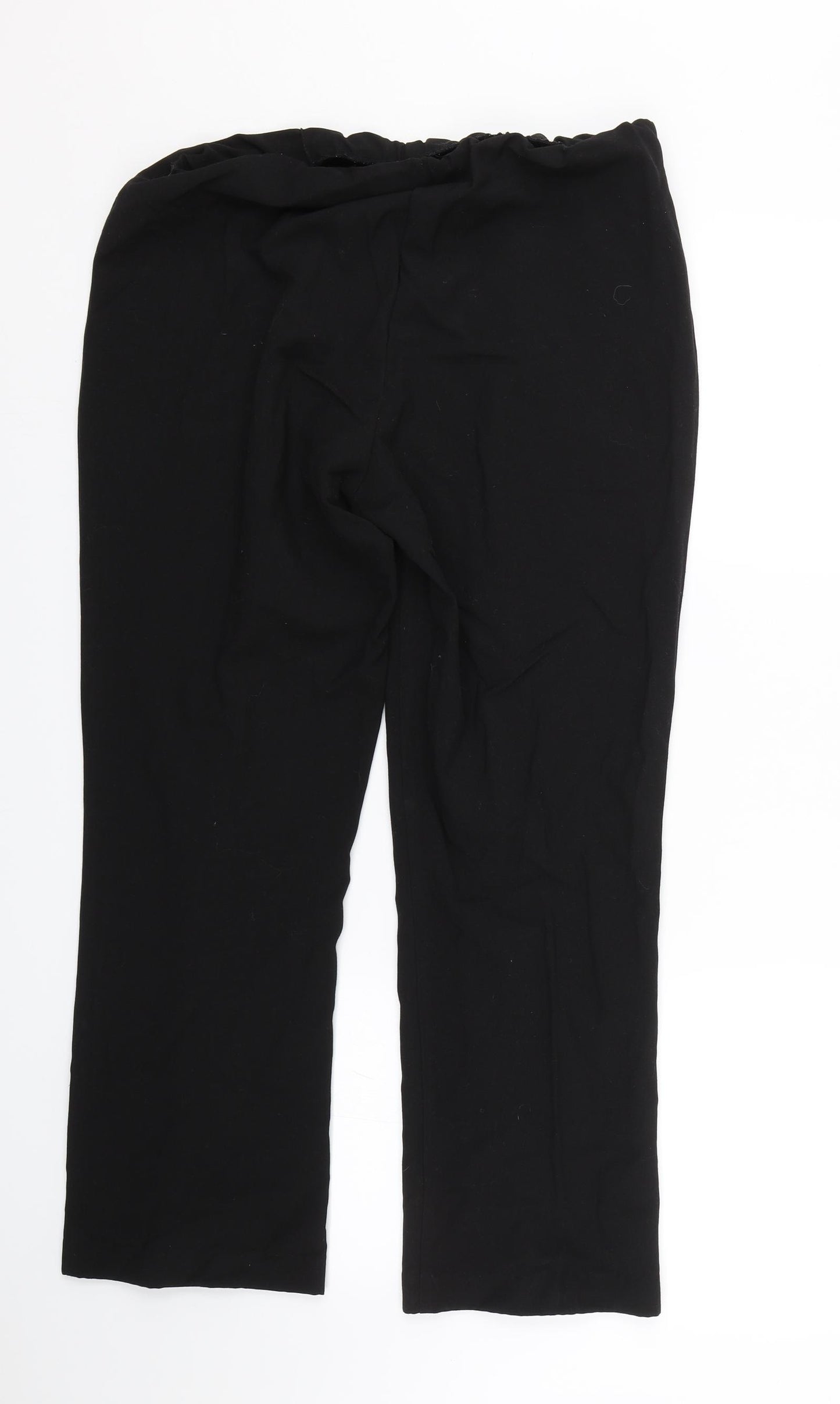 Arista Womens Black   Trousers  Size 14 L25.5 in