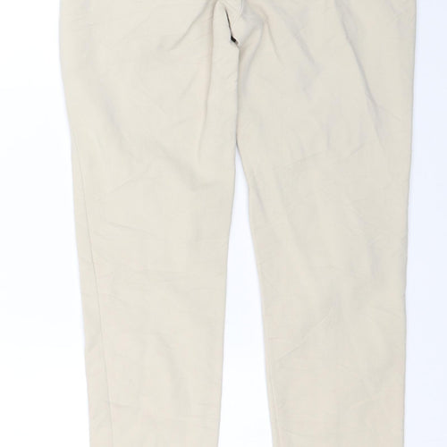 Zara Womens Beige   Carrot Trousers Size 30 in L27 in