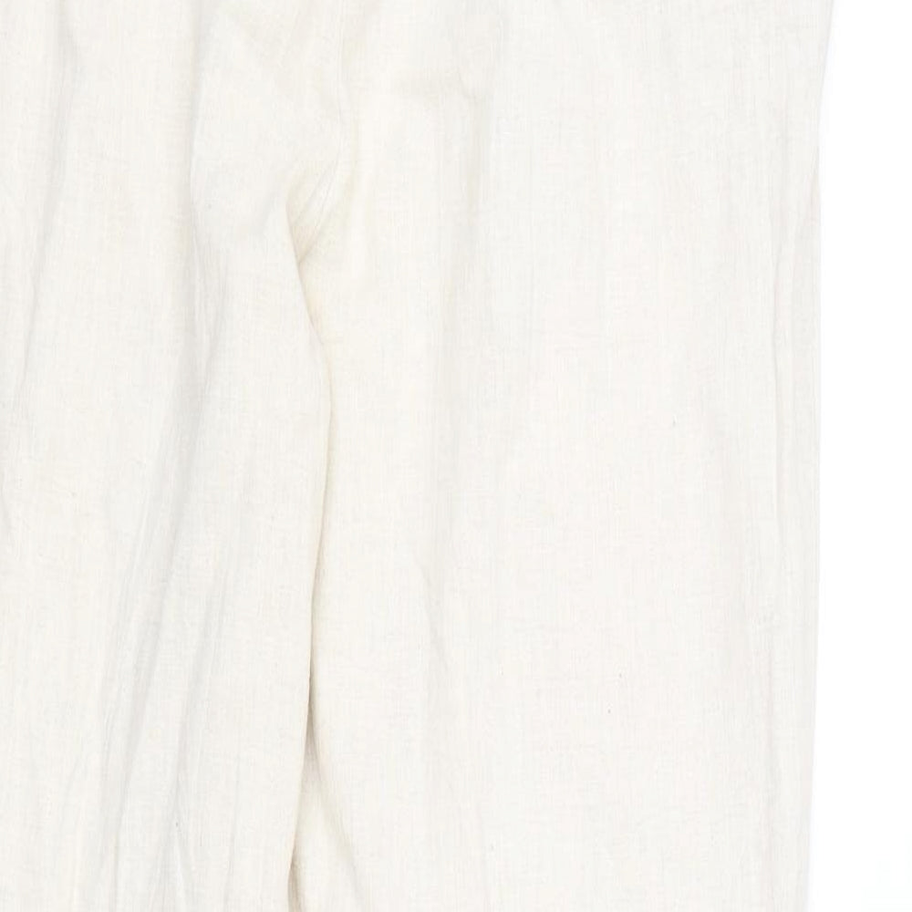 Preworn Womens Beige   Capri Trousers Size 28 L26 in