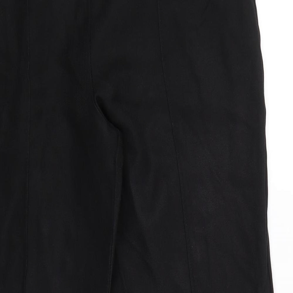 Papaya Womens Black Herringbone  Trousers  Size 10 L25 in