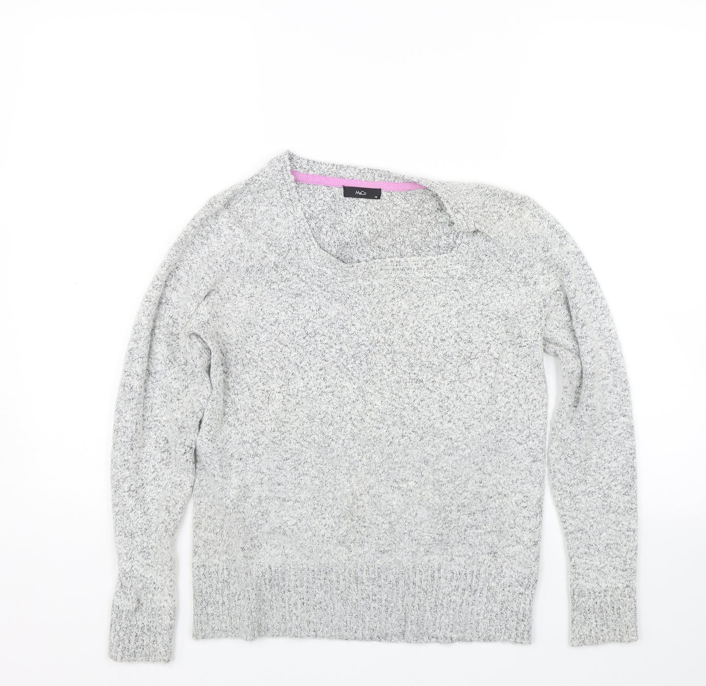 M&Co Womens Grey   Pullover Jumper Size 12