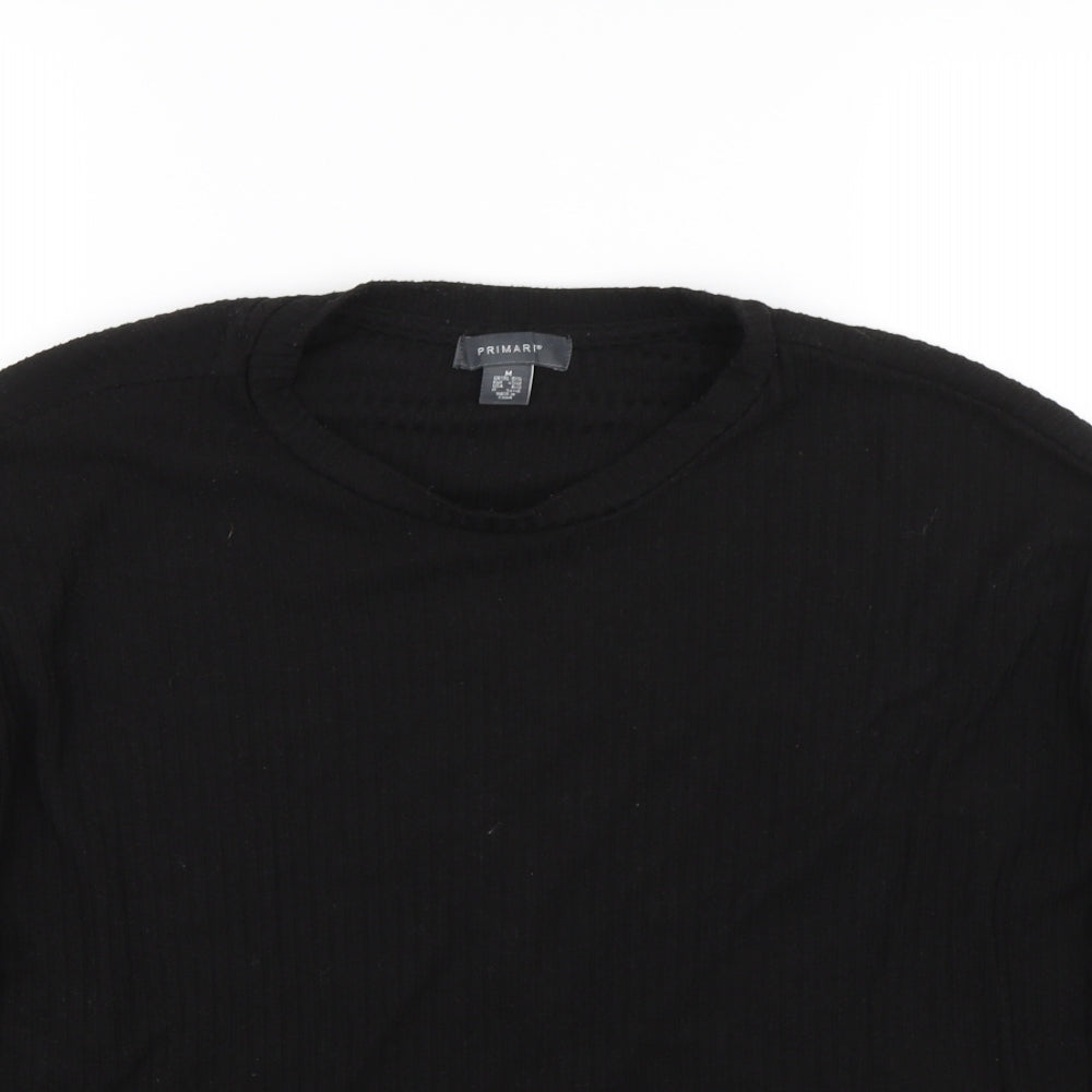 Primark Womens Black Striped  Basic T-Shirt Size M
