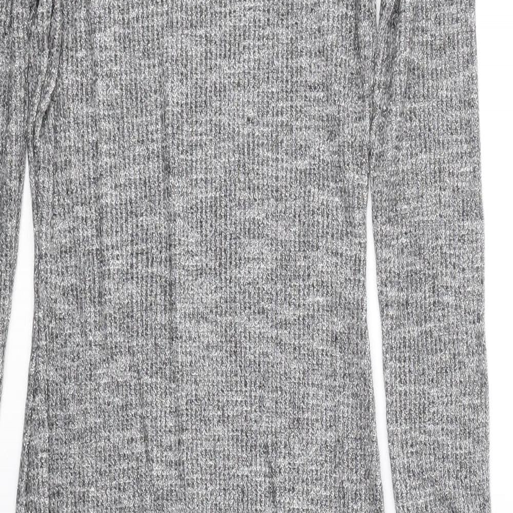 Lipsy Womens Grey   Wrap Dress  Size 10