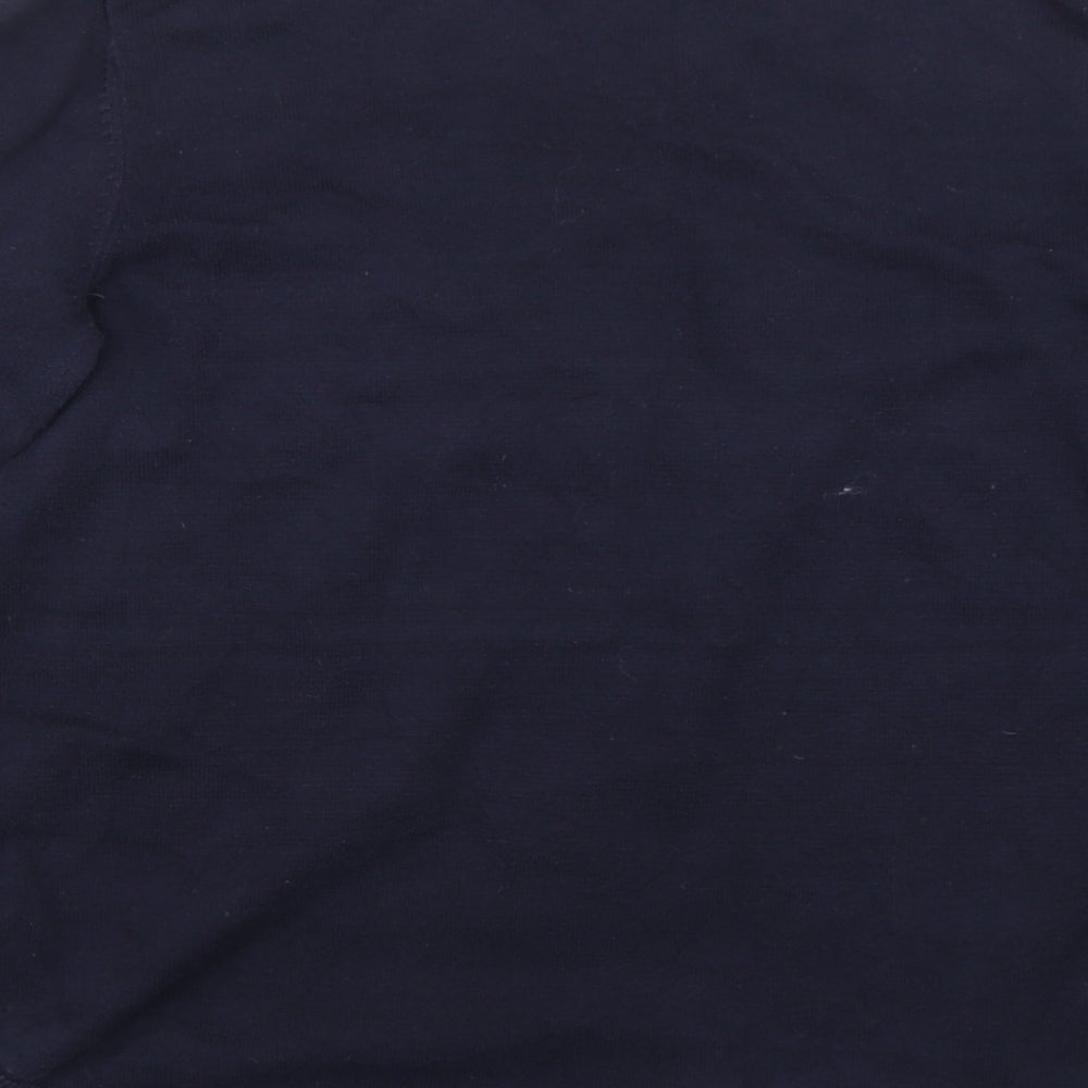 Laura Ashley Womens Blue Floral  Pullover Jumper Size 10