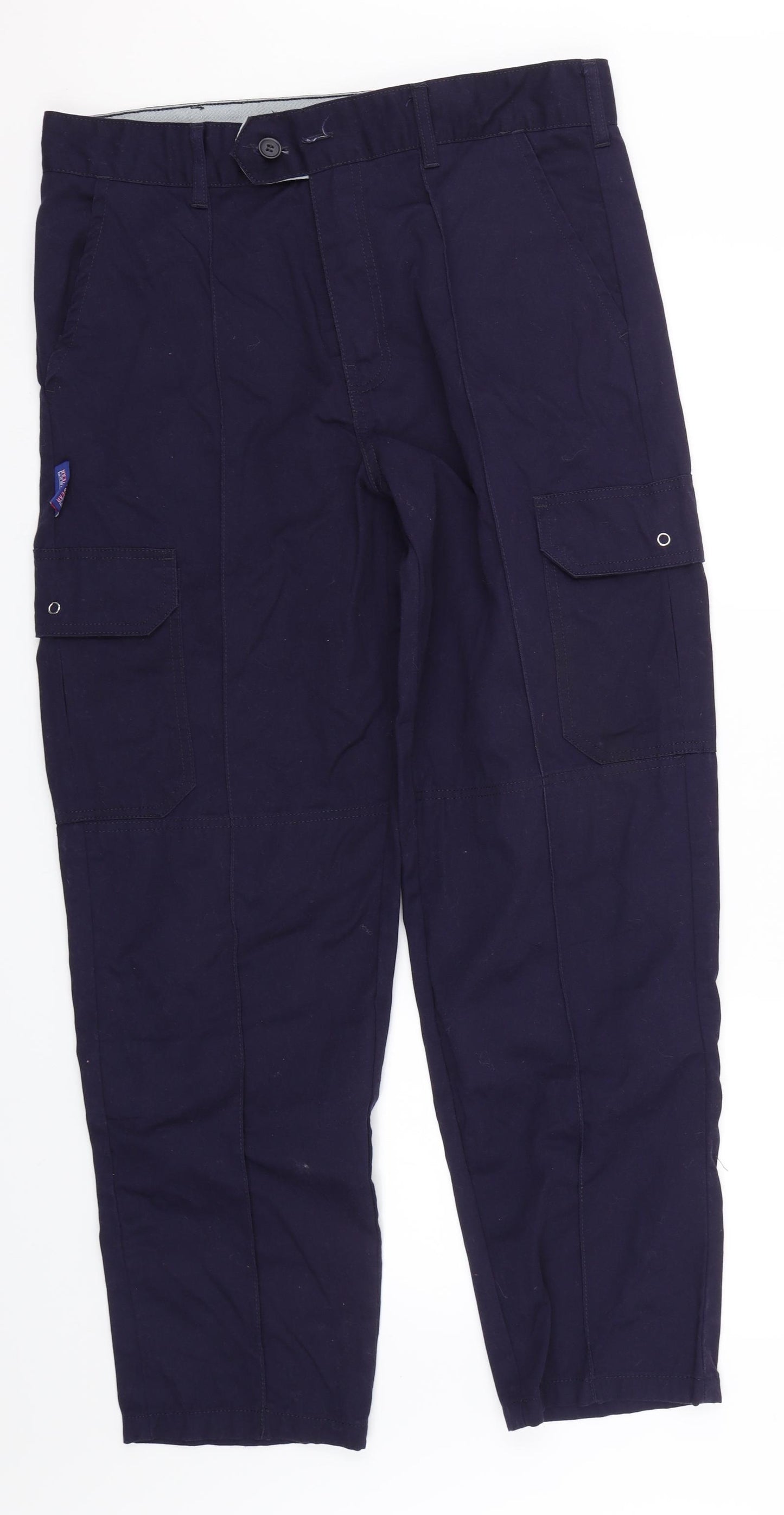 Click Mens Blue   Cargo Trousers Size 36 L28 in