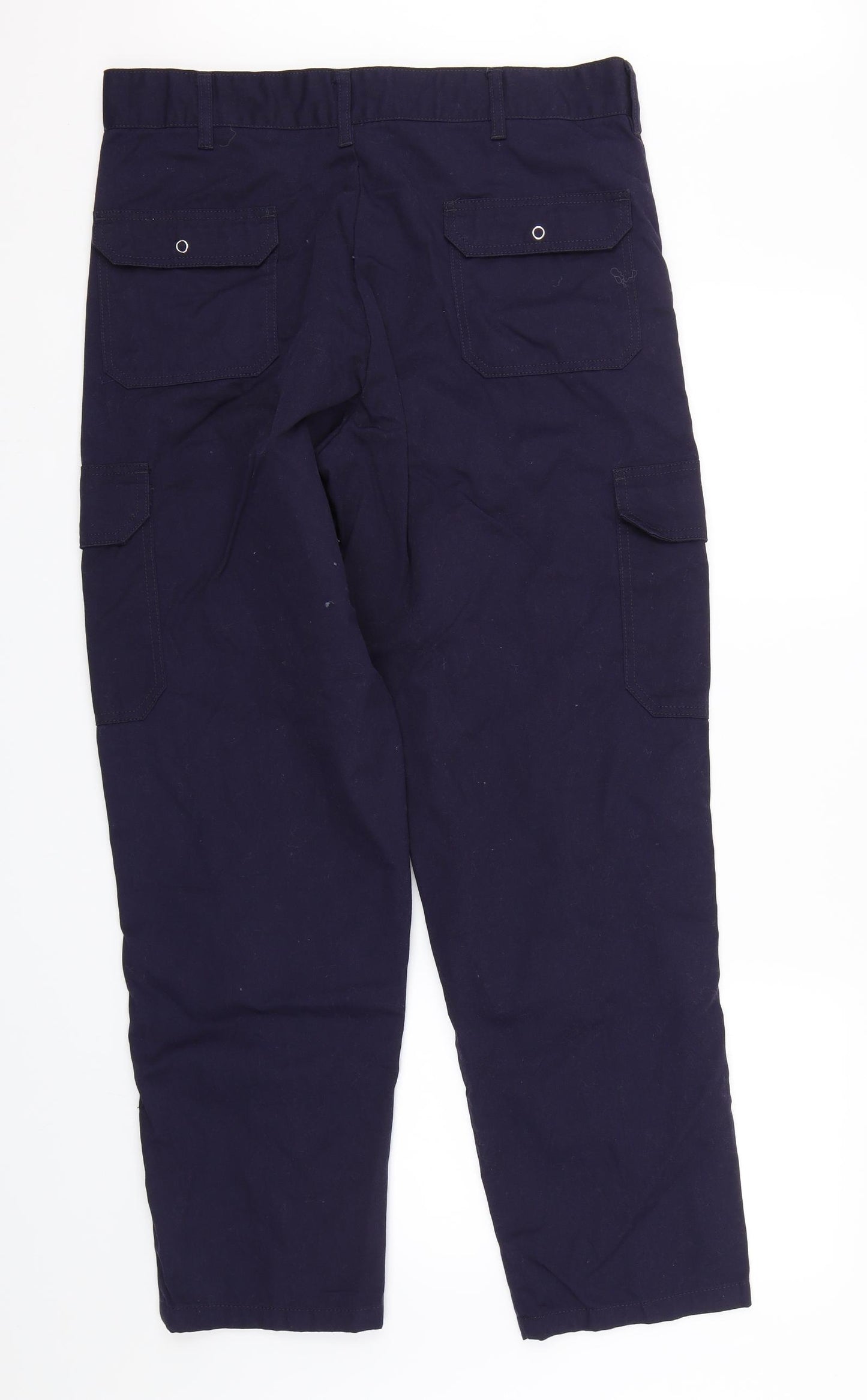 Click Mens Blue   Cargo Trousers Size 36 L28 in