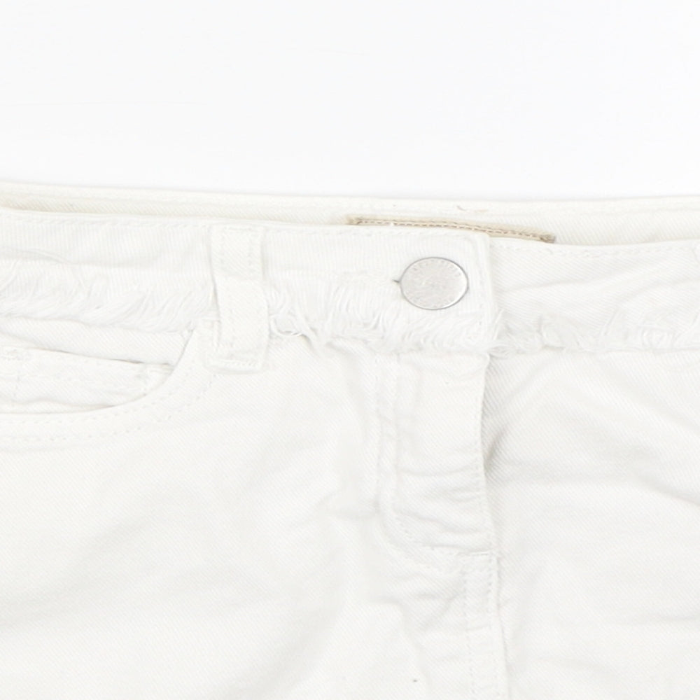 NEXT Girls White  Denim Mini Skirt Size 6 Years