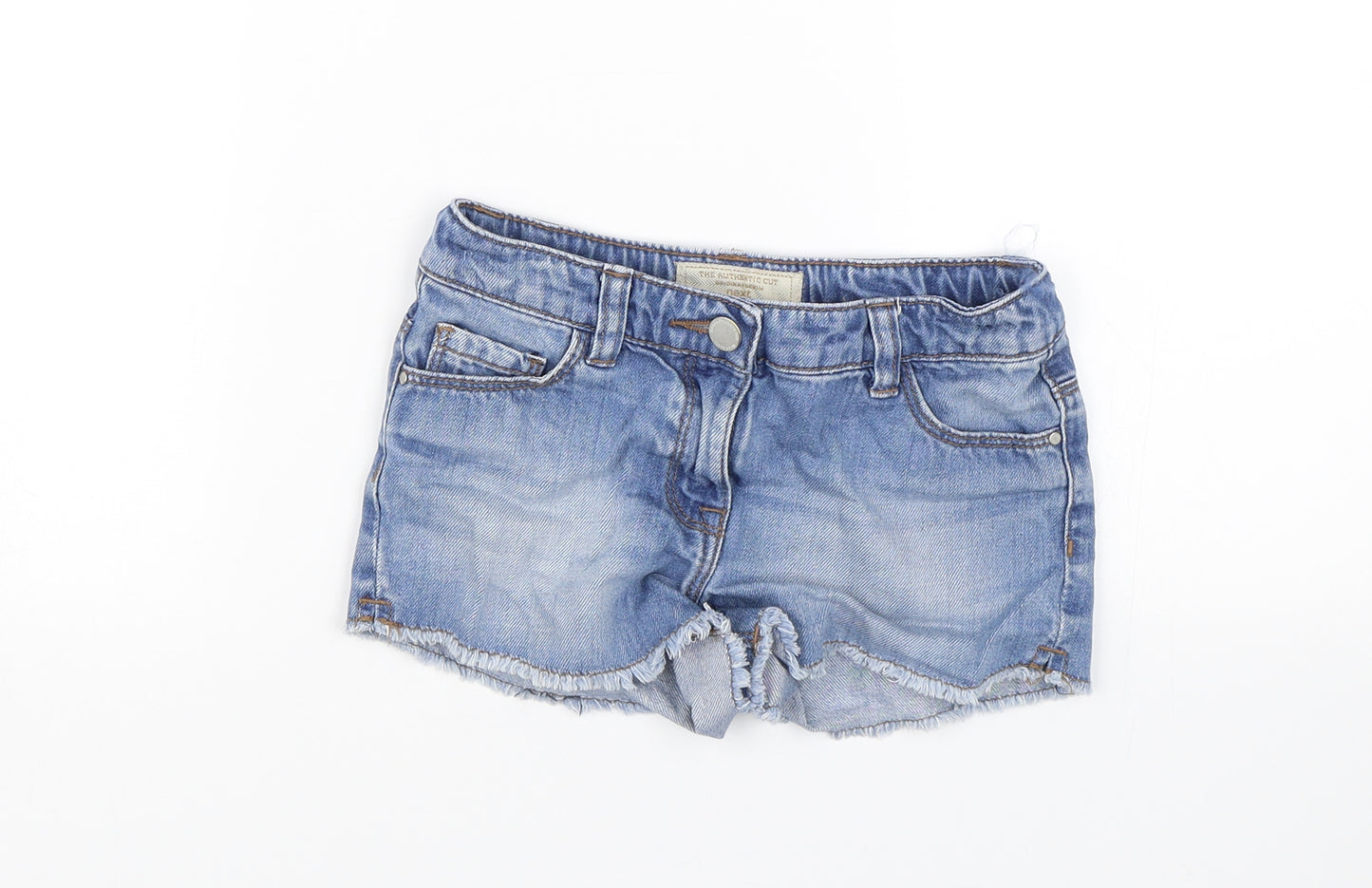 NEXT Girls Blue  Denim Mom Shorts Size 7 Years