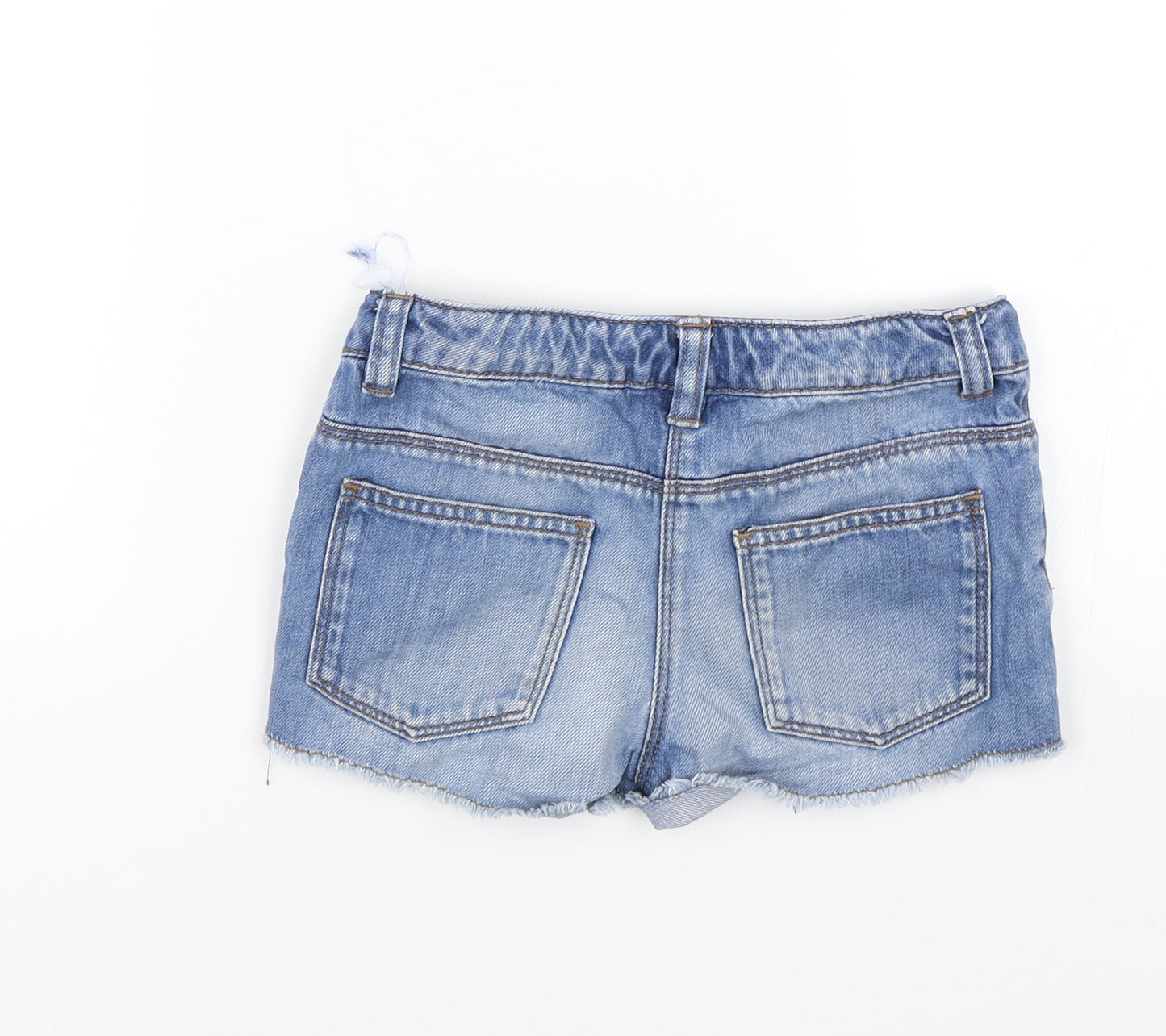 NEXT Girls Blue  Denim Mom Shorts Size 7 Years