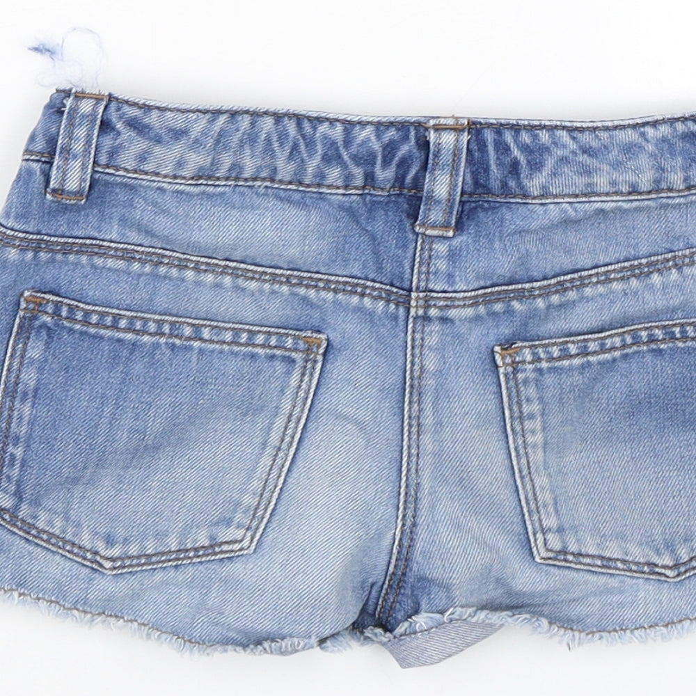 NEXT Girls Blue  Denim Mom Shorts Size 7 Years