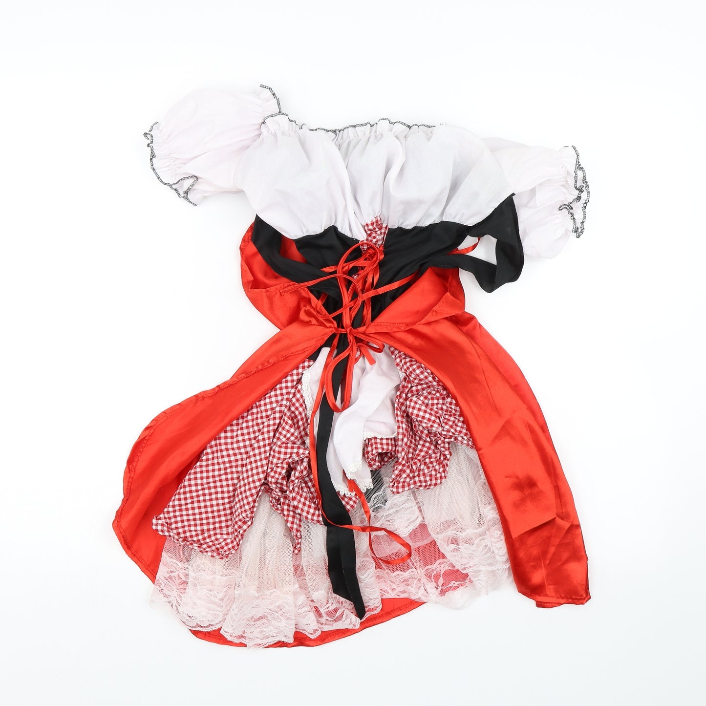 Orion Costumes Womens Red Check  Fit & Flare  Size M  - St Davids Day