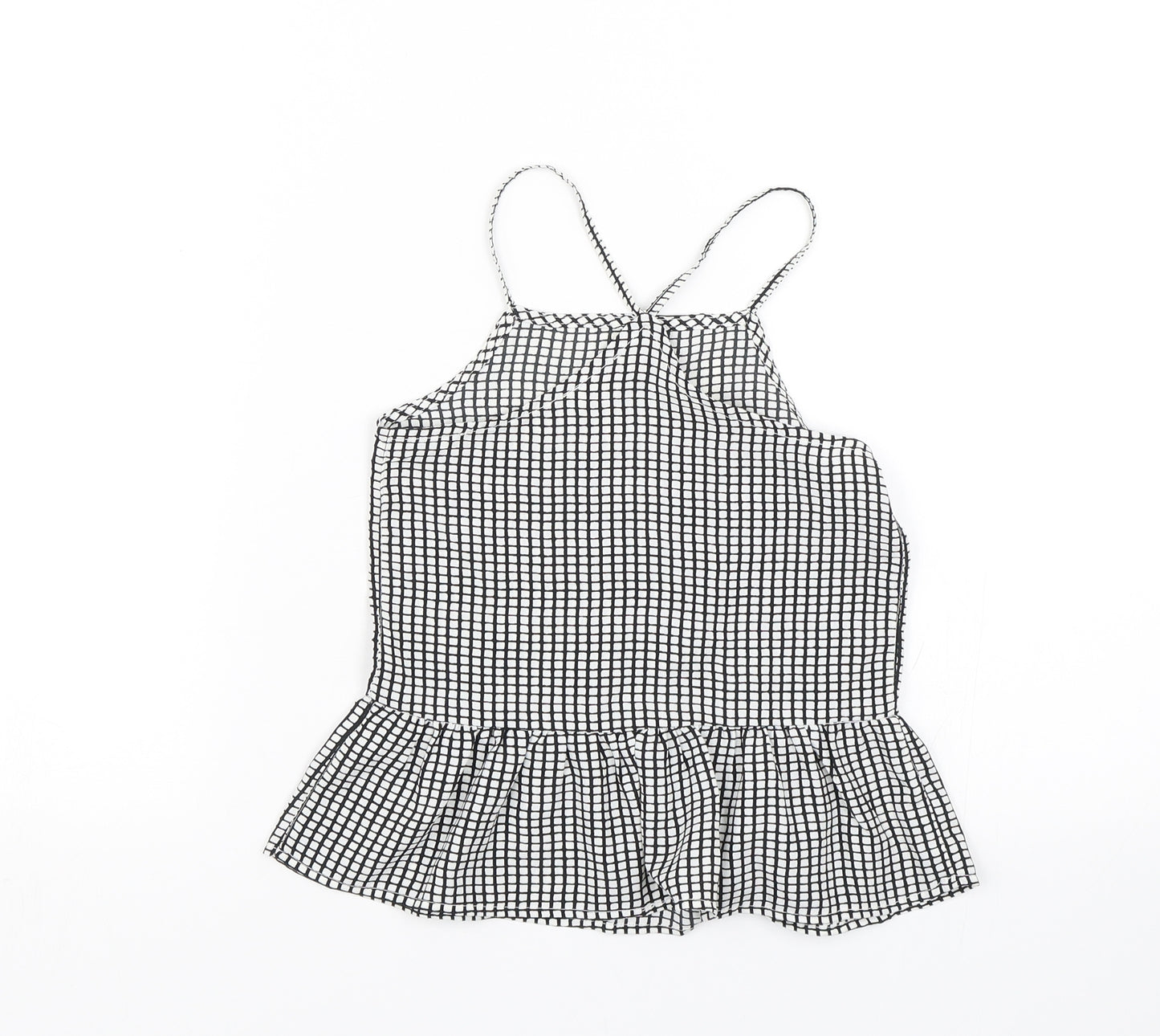 River Island Girls Black Check  Tank Dress  Size 5 Years  - Summer