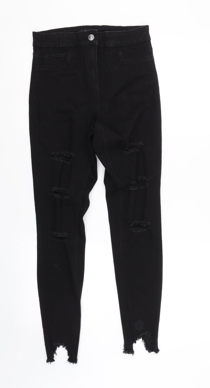 Denim Womens Black Denim Skinny Jeans Size 10 L26 in