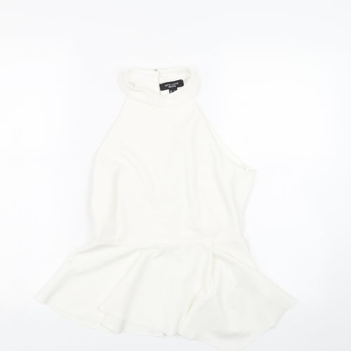 New Look Womens White   Wrap T-Shirt Size 12