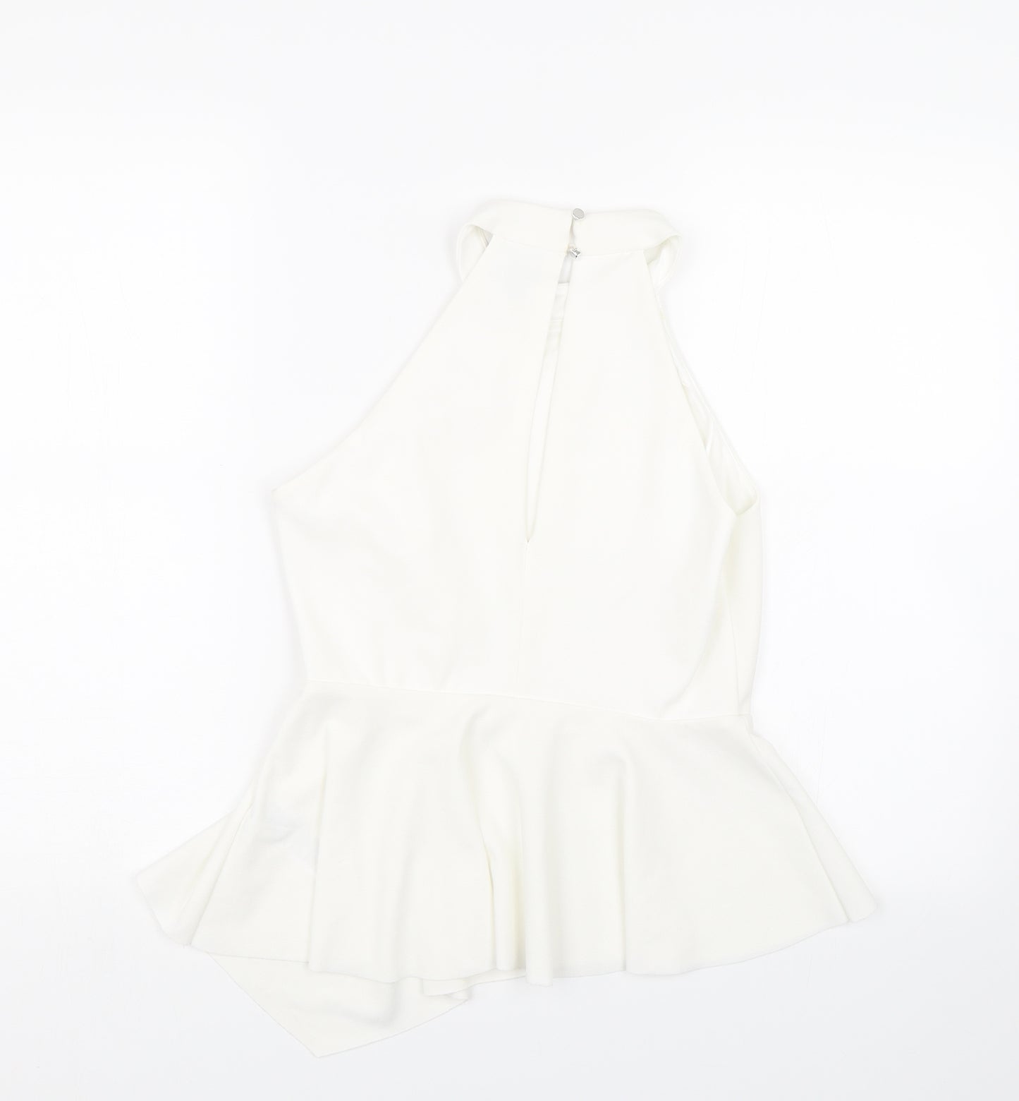 New Look Womens White   Wrap T-Shirt Size 12