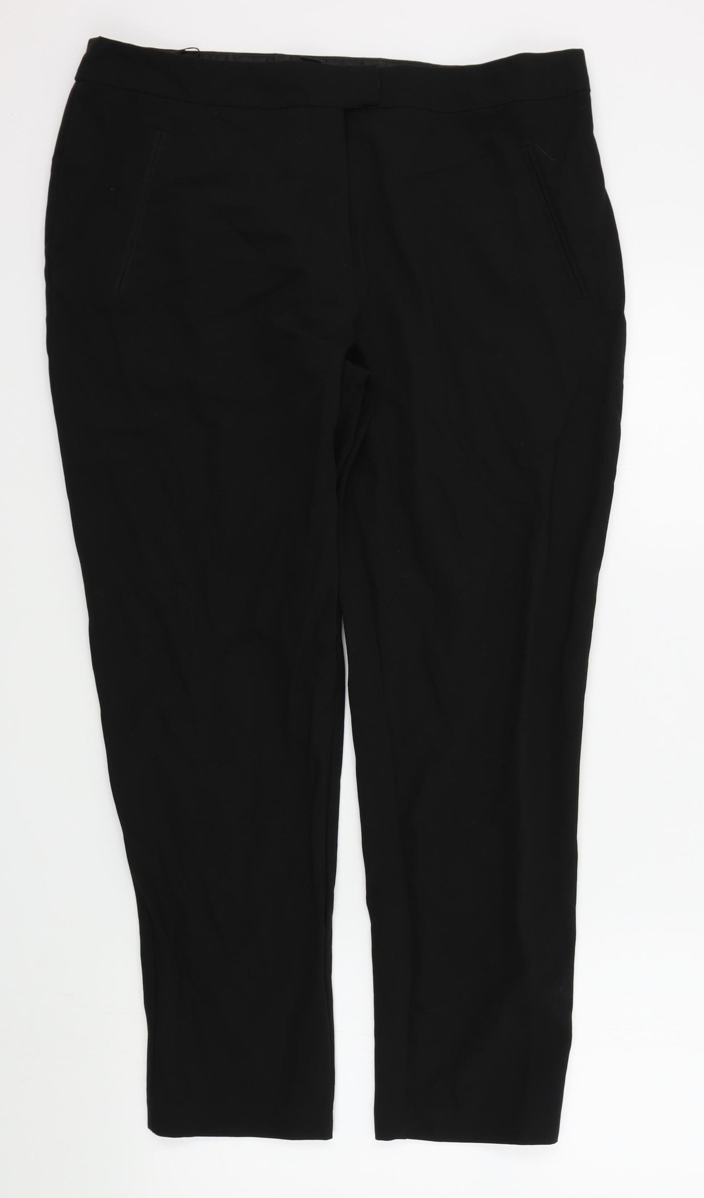 New Look Womens Black   Trousers  Size 16 L27 in