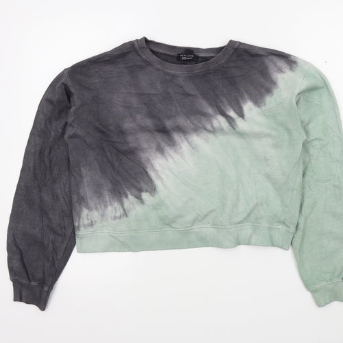 New Look Girls Grey Colourblock  Pullover Jumper Size 12-13 Years