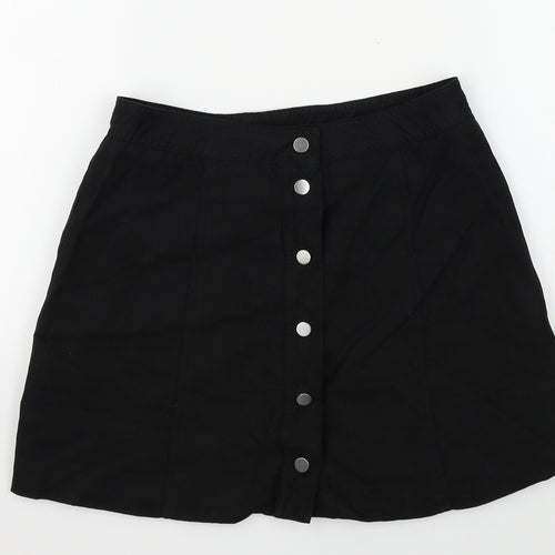 H&M Womens Black   A-Line Skirt Size 38
