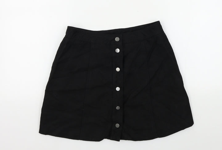 H&M Womens Black A-Line Skirt Size 38