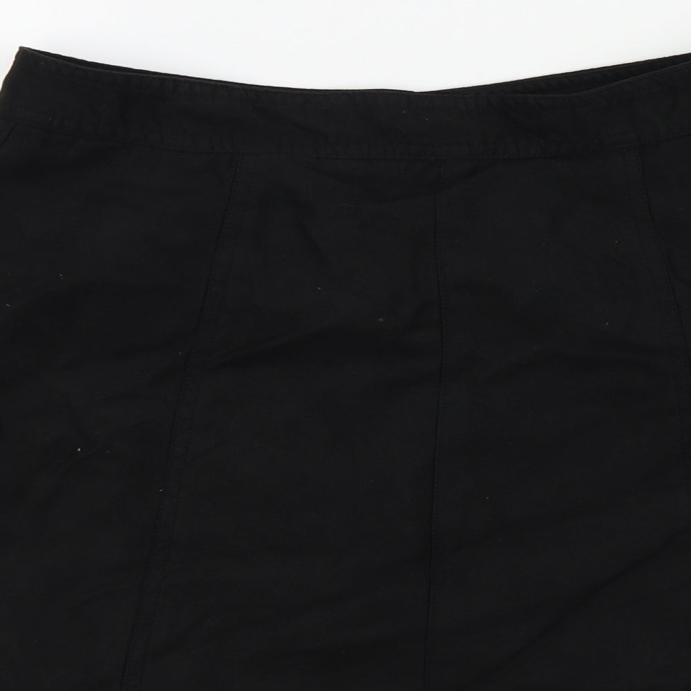 H&M Womens Black   A-Line Skirt Size 38