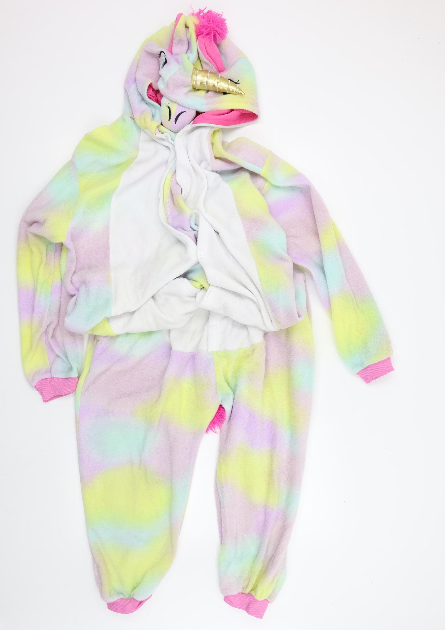 spooktacular Womens Multicoloured Solid  Babydoll Bodysuit Size M  - UNICORN