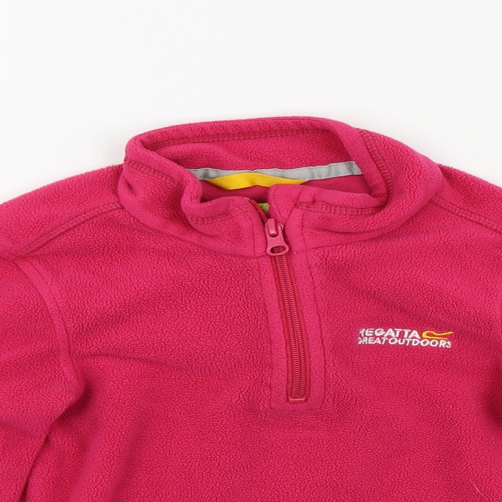 Regatta Girls Pink   Pullover Sweatshirt Size 5-6 Years