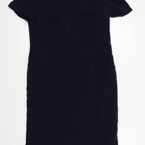 precis petite Womens Blue Colourblock  A-Line  Size 12
