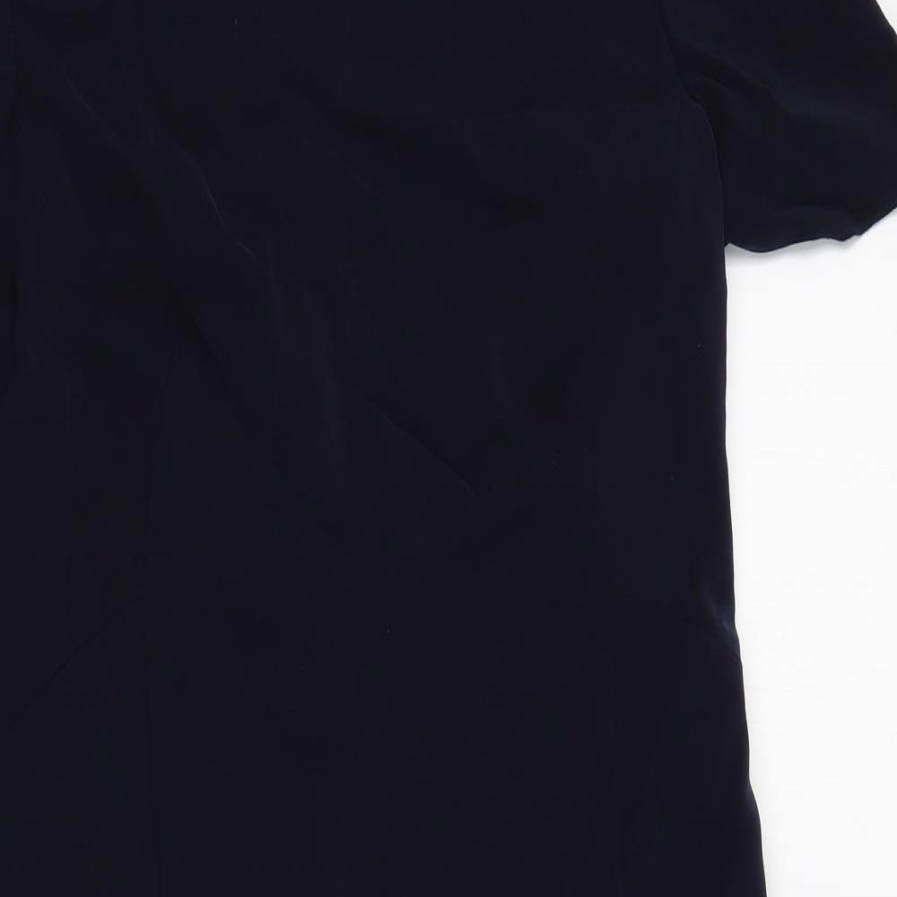precis petite Womens Blue Colourblock  A-Line  Size 12