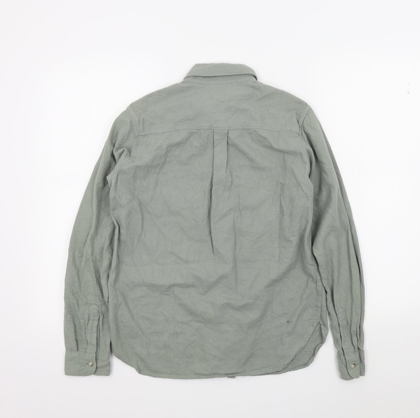 uniquo Mens Grey Colourblock   Button-Up Size S