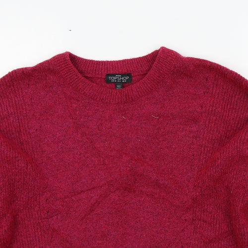 Topshop Womens Pink   Pullover Jumper Size 10