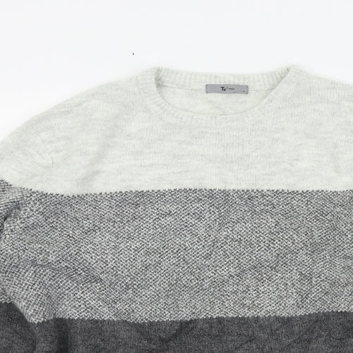TU Mens Grey   Pullover Jumper Size L