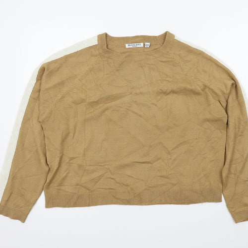 Brave Soul Womens Brown   Pullover Jumper Size L