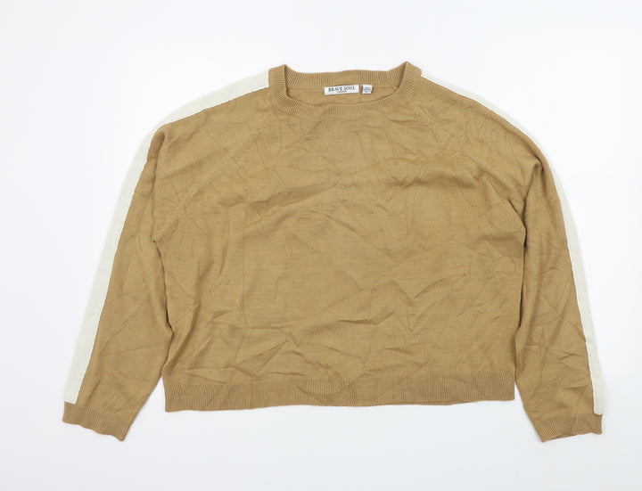 Brave Soul Womens Brown Pullover Jumper Size L