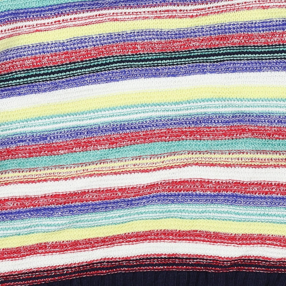M&Co Womens Multicoloured Striped  Pullover Jumper Size 12
