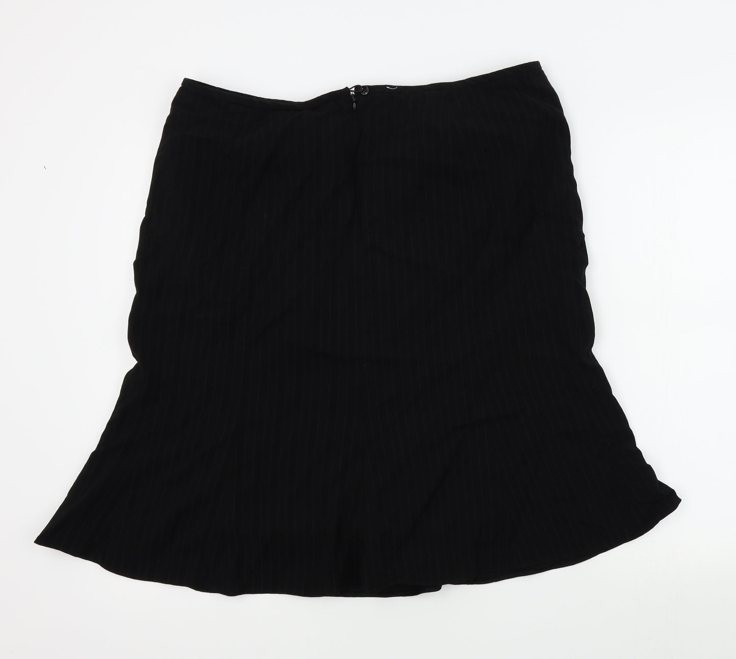 Papaya Womens Black   A-Line Skirt Size 18