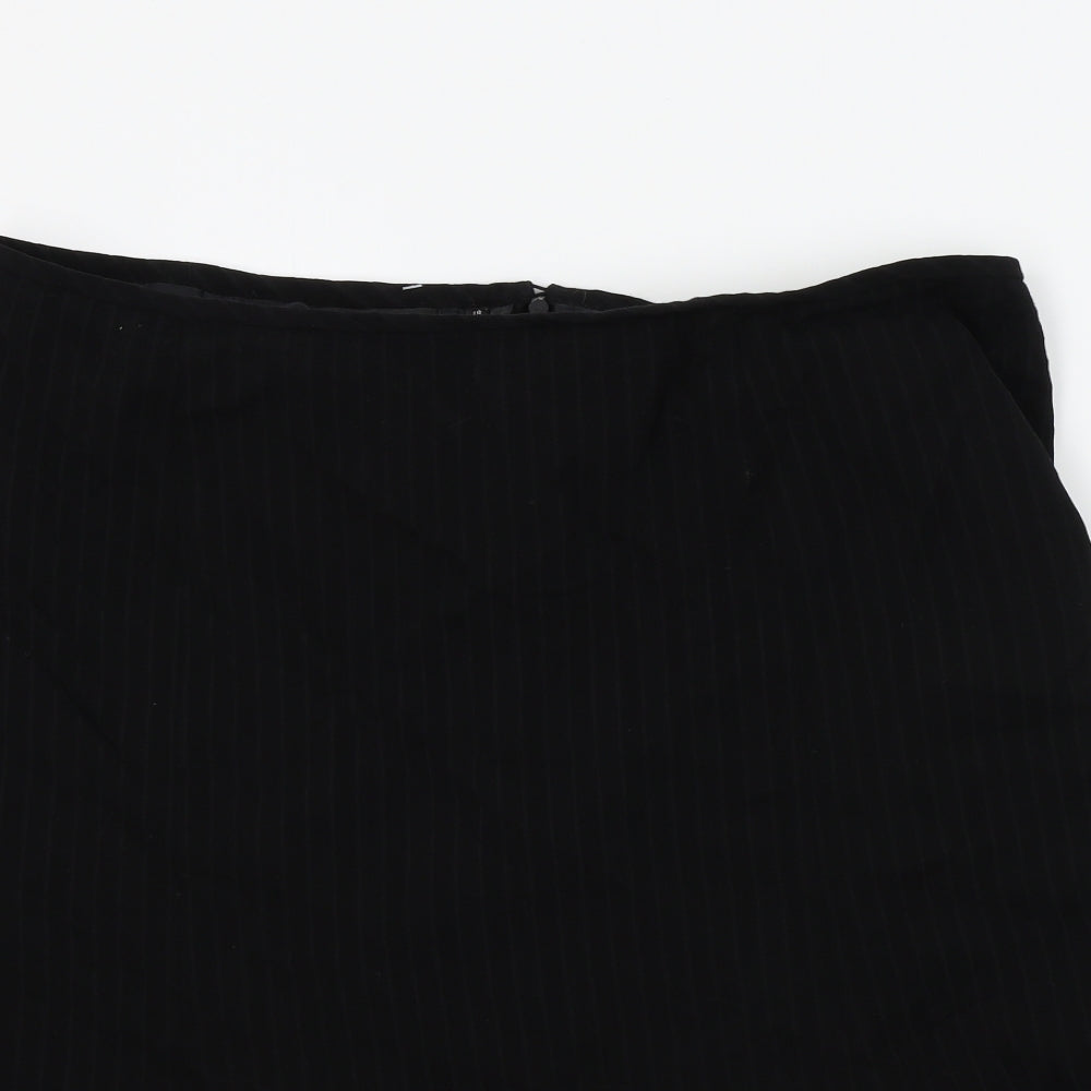 Papaya Womens Black   A-Line Skirt Size 18