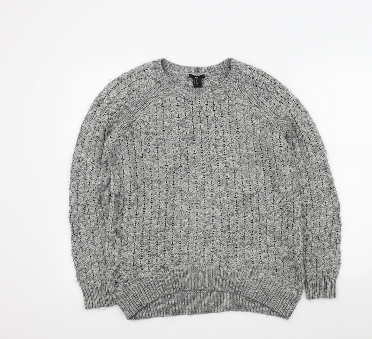 H&M Womens Grey   Pullover Jumper Size S