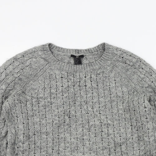 H&M Womens Grey   Pullover Jumper Size S