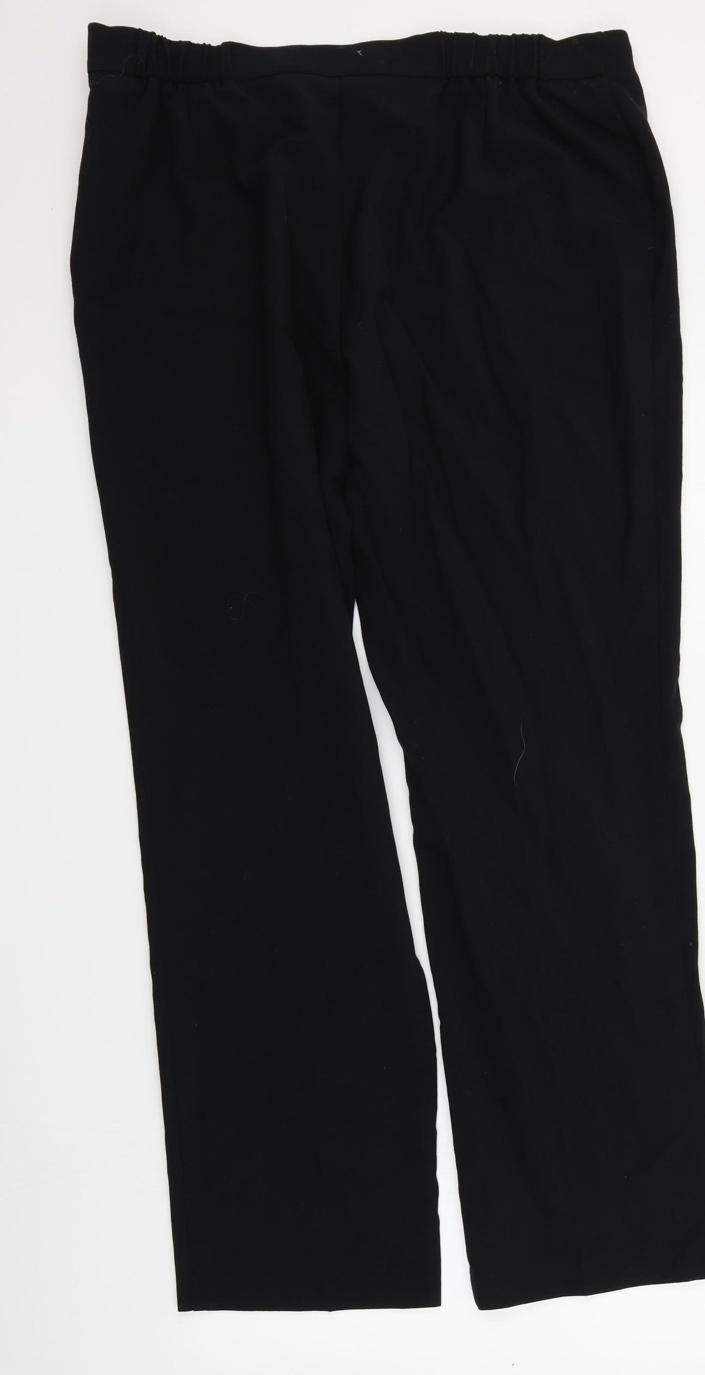 M&S Womens Black   Trousers  Size 18 L31 in