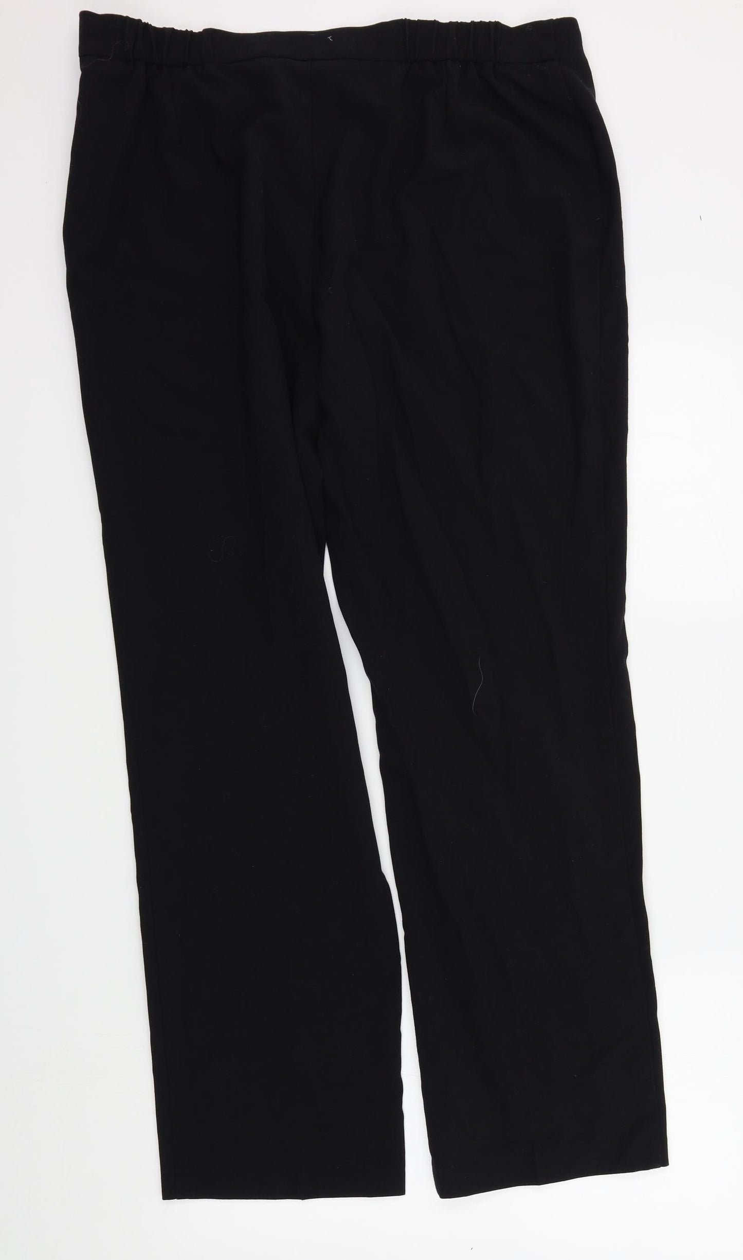 M&S Womens Black   Trousers  Size 18 L31 in