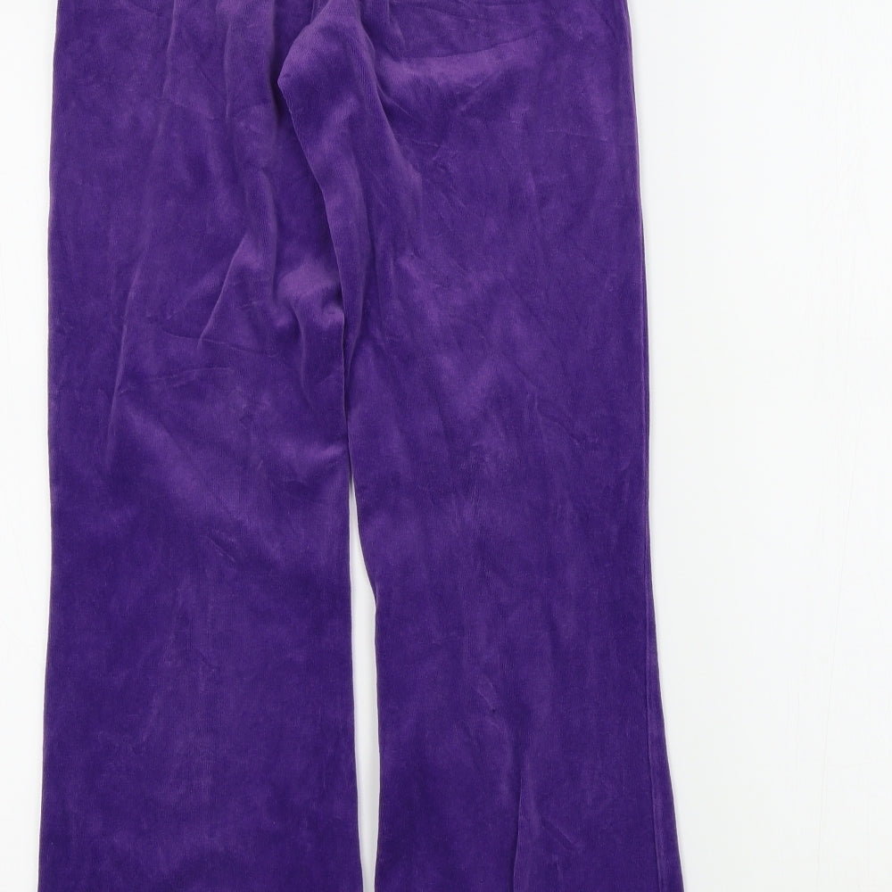 M&S Girls Purple   Jogger Trousers Size 11 Years