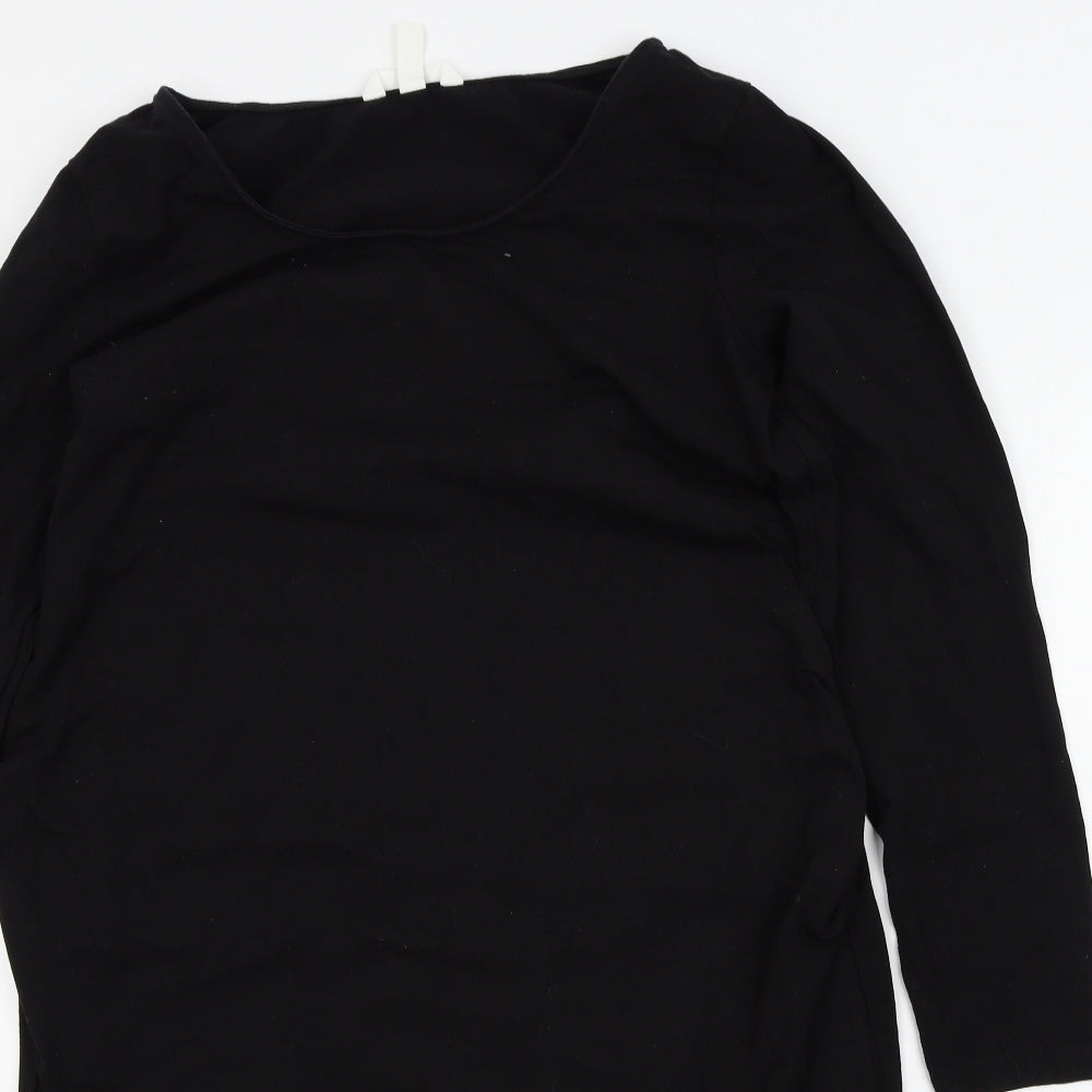 H&M Womens Black Colourblock  A-Line  Size L