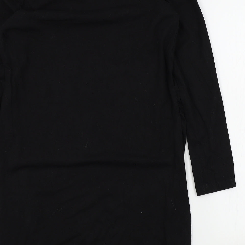 H&M Womens Black Colourblock  A-Line  Size L